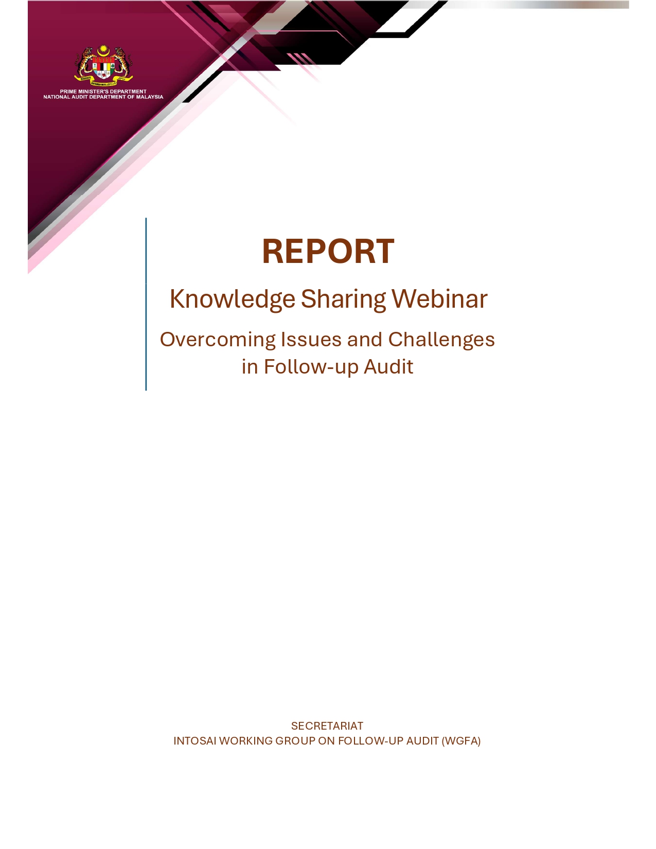WGFA Knowledge Sharing Webinar Report Cover
